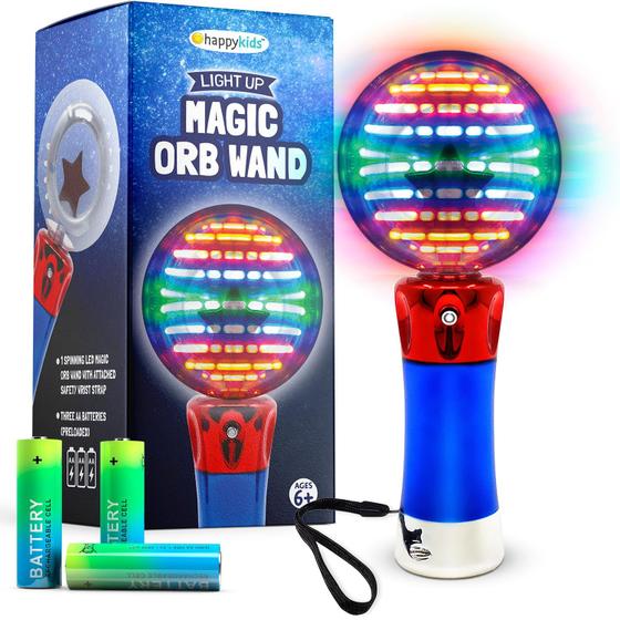 Imagem de Varinha giratória Toy Happy Kids Light Up Magic Orb com baterias