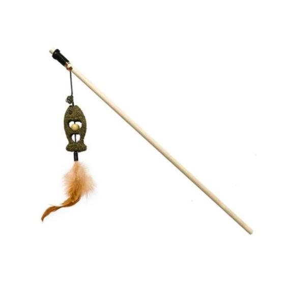 Imagem de Varinha Matatabi Jambo brinquedo Vara de Pesca de Peixe Catnip