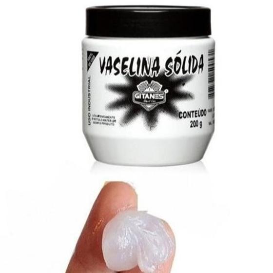 Imagem de Vaselina Sólida Gitanes 90g, 200g, 500g - Pote Uso Industrial Em Pasta Melhor Qualidade