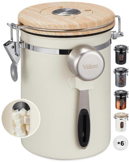 Imagem de Vasilha para Café Veken com Janela - Jarra de Açúcar de 650ml em Inox