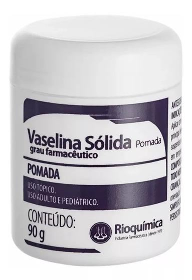 Imagem de Vasilina Sólida Pomada 90g Rioquimica para Depilação de Cera