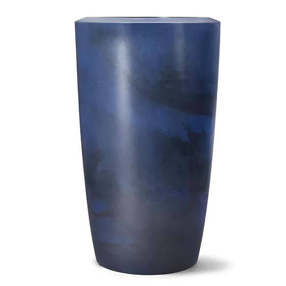Imagem de Vaso 66x40 Decorativo Azul Cobalto Plástico Elegante Cônico