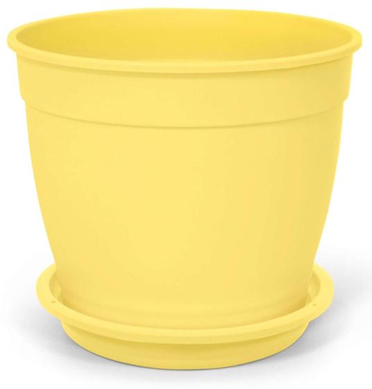 Imagem de Vaso Aquarela C/Prato N 1,5 Nutriplan Amarelo Claro