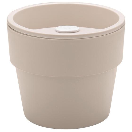 Imagem de Vaso Auto Irrigável M Horta Vasos Para Plantas Tempero Flores Bege