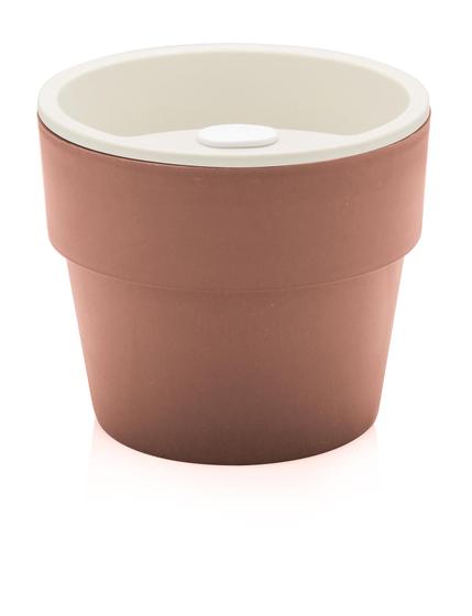 Vaso Auto irrigável médio cor terracota martiplast Menor preço em Vaso Auto irrigável médio cor terracota martiplast