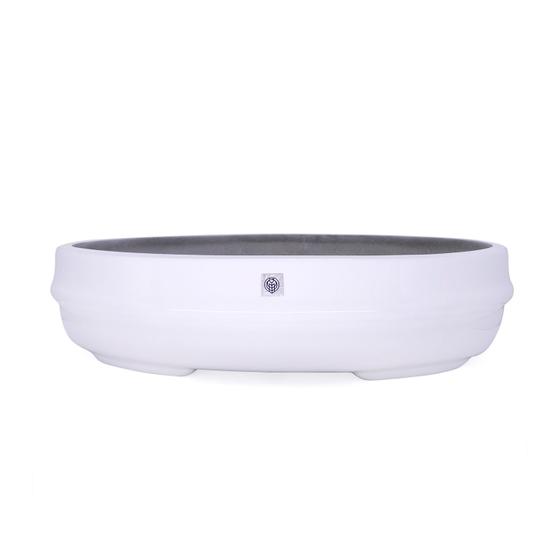 Imagem de Vaso Bacia Decorativo Osaka Branco G 16x65x52 cm - D'Rossi