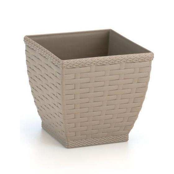 Imagem de Vaso Cachepô Para Plantas Rattan Quadrado