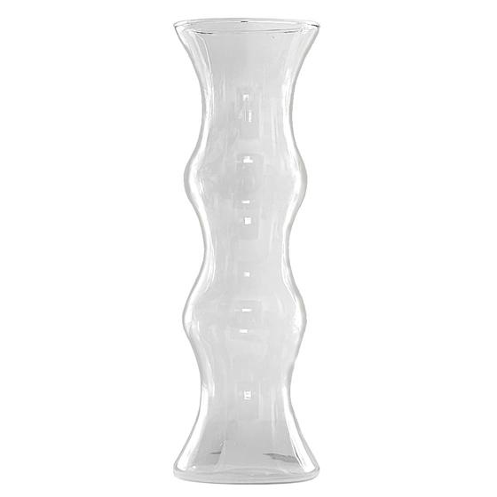 Imagem de Vaso Cana Bambu Planta Grande Ø13x44cm Vidro Transparente Decoração Sala