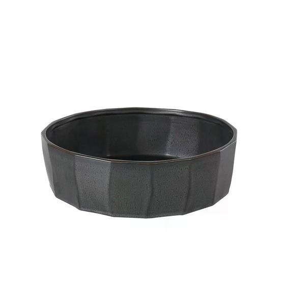 Imagem de Vaso centro de mesa decorativo em ceramica preto 25,3cm