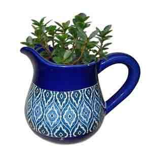 Imagem de Vaso ceramica jar marrocan blue peq 15 x 11 x 12,3 cm