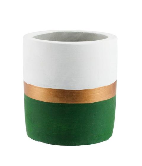 Imagem de Vaso Cimento Base Verde 9x8x8cm - Tudo em Caixa