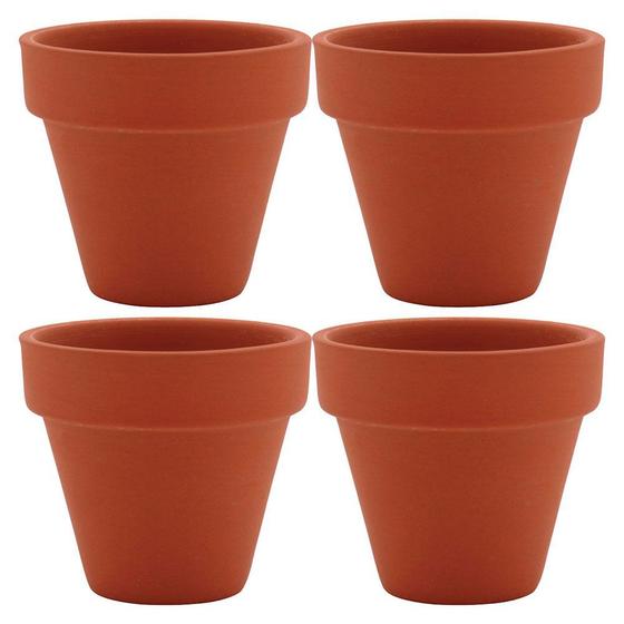 Imagem de Vaso Clay Terracota Home & Co Natural 5 x 5 cm 4 Pecas Decor