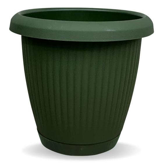 Imagem de Vaso com Prato Embutido Anti Dengue 19,6lts Verde