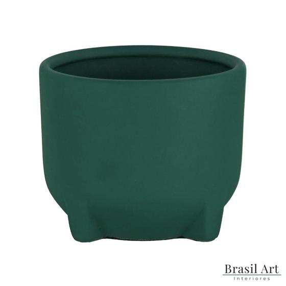 Imagem de Vaso de Cerâmica Verde Musgo P