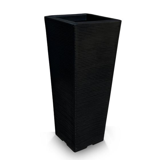 Imagem de Vaso De Planta Alto Decorativo Polietileno 90X40 Preto