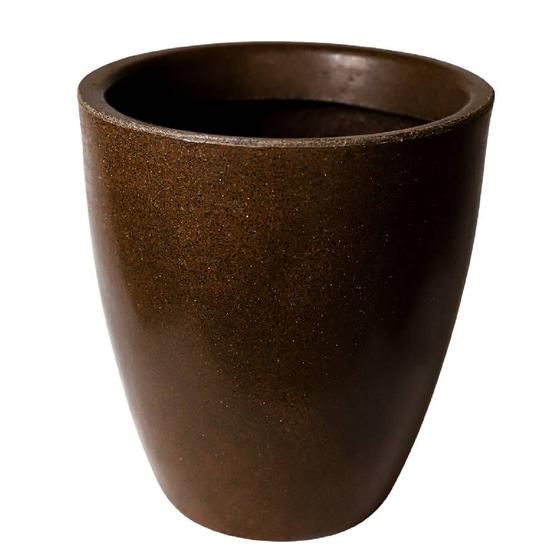 Imagem de Vaso de planta decorativo coluna lisa brilhante interior e exterior jardim varanda 58x36