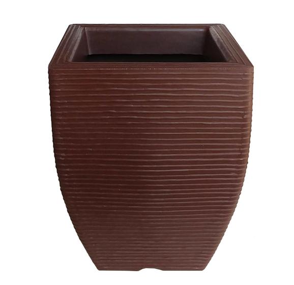 Imagem de Vaso De Planta Decorativo Polietileno Marrom Choco 45X35 Cm