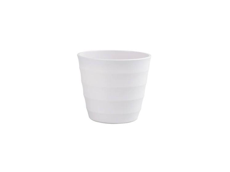 Imagem de Vaso De Planta Flor Melamina 13,5x12cm Branco Casa Decoração