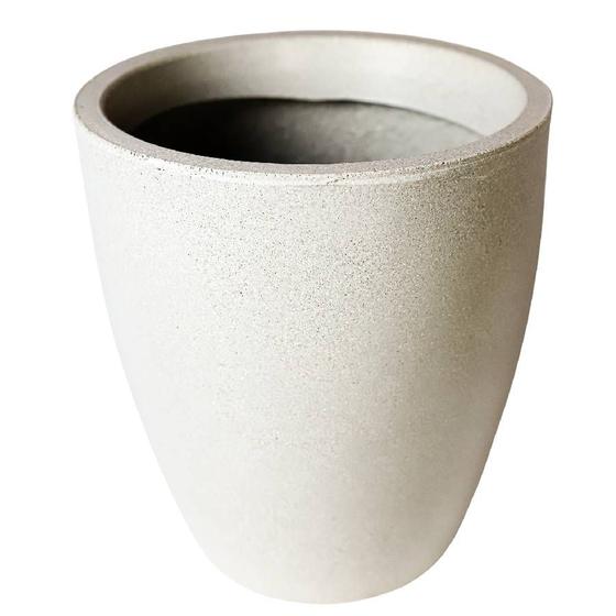 Imagem de Vaso de planta luxo decorativo coluna lisa brilhante varanda e jardim 29x25