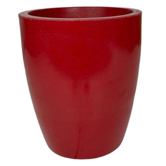 Imagem de Vaso de planta luxo decorativo coluna lisa brilhante varanda e jardim 29x25