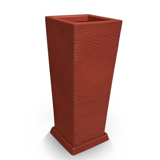 Imagem de Vaso De Planta + Prato Decorativo Polietileno 90X40 Cerâmica