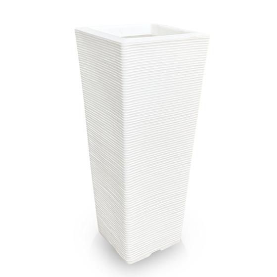 Imagem de Vaso De Planta Quadrado Grande Polietileno 90X40 Cm Branco