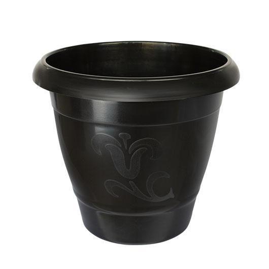 Imagem de Vaso De Plantas Plástico Redondo Jardineira Decorativa Preto