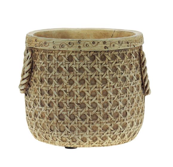 Imagem de Vaso Decorativo Cimento Palha 16X15X13cm - Royal