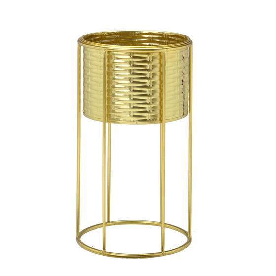 Imagem de Vaso Decorativo com Suporte Super Gold 21cm dourado