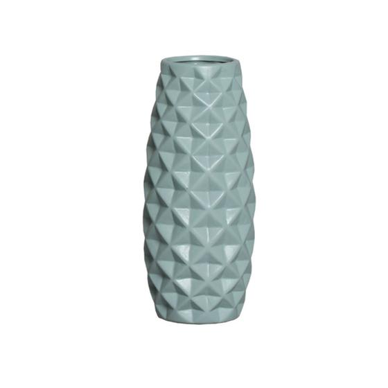 Imagem de Vaso Decorativo em Cerâmica Home Modelo Diamond G Indigo Claro