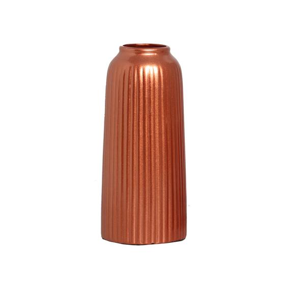 Imagem de Vaso Decorativo em Cerâmica Home Modelo Waves G Cobre