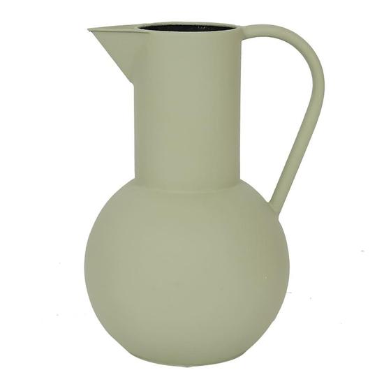 Imagem de Vaso decorativo em metal cor verde 30,5cm