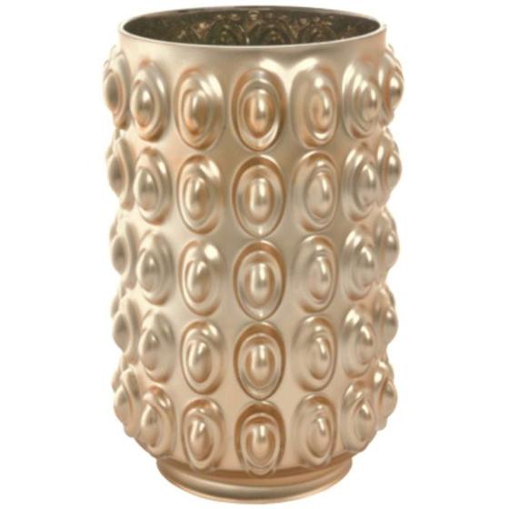 Imagem de Vaso Decorativo em Vidro Dourado 21x15cm - Grillo