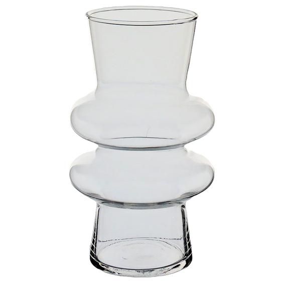 Imagem de VASO DECORATIVO ENFEITE CASA ELIPSE HOME&CO VIDRO 20x12x12cm TRANSPARENTE
