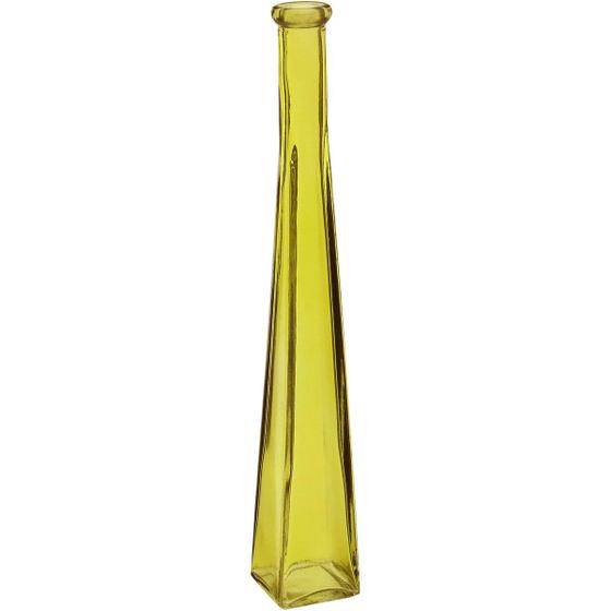 Imagem de VASO DECORATIVO ENFEITE CASA FLOREIRO HOME&CO VIDRO 30x5x5cm AMARELO