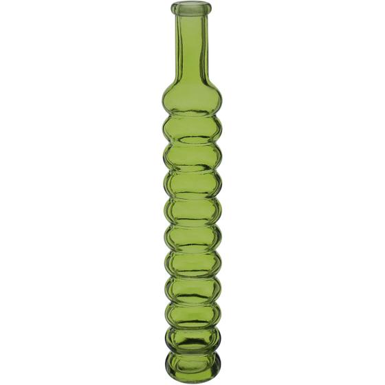 Imagem de VASO DECORATIVO ENFEITE CASA FLOREIRO HOME&CO VIDRO 30x6x6cm VERDE