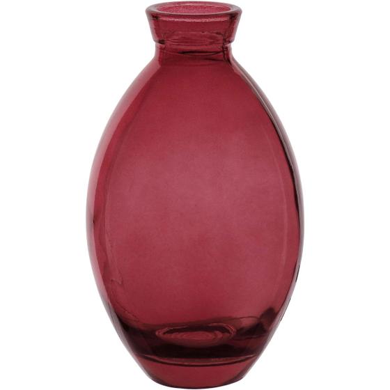 Imagem de VASO DECORATIVO ENFEITE CASA GARRAFA HOME&CO VIDRO 12x7x7cm VINHO