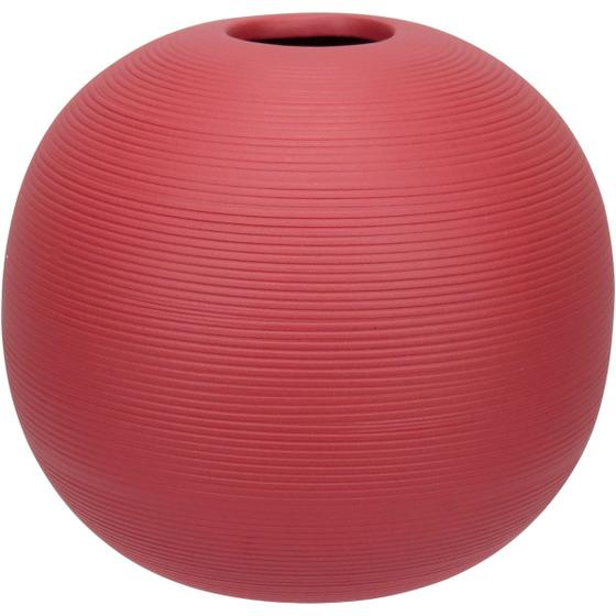 Imagem de VASO DECORATIVO ENFEITE CASA HOME&CO CERÂMICA 13x16x16cm TERRACOTA