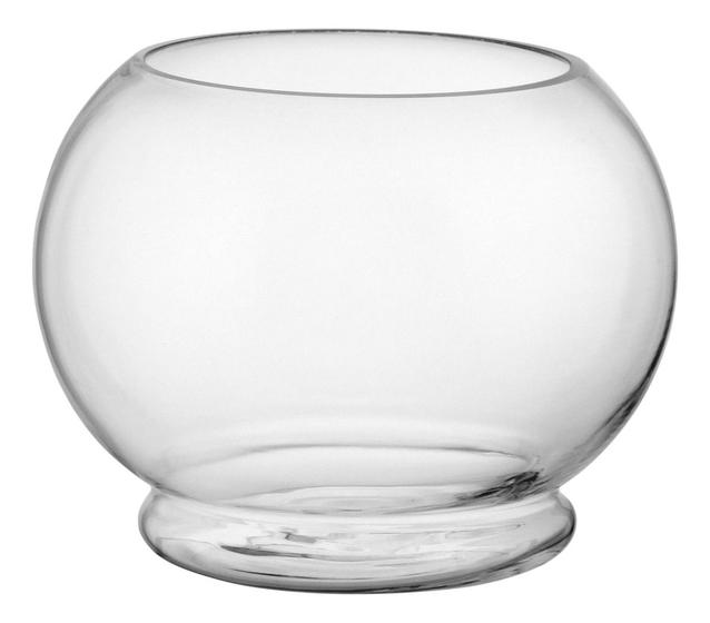 Imagem de VASO DECORATIVO ENFEITE CASA VIDRO 20x24x24cm TRANSPARENTE
