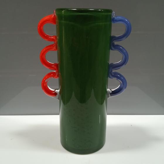 Imagem de Vaso Decorativo Enfeite Casa Vidro 28x16x16cm Verde