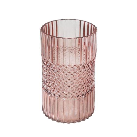 Imagem de Vaso Decorativo Maior Redondo Rosa Suave Lapidado