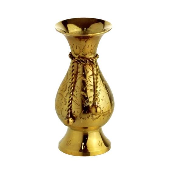 Imagem de VASO DECORATIVO METAL DOURADO 10cm - Royal