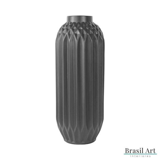 Imagem de Vaso Decorativo Modern Baixo em Cerâmica Chumbo