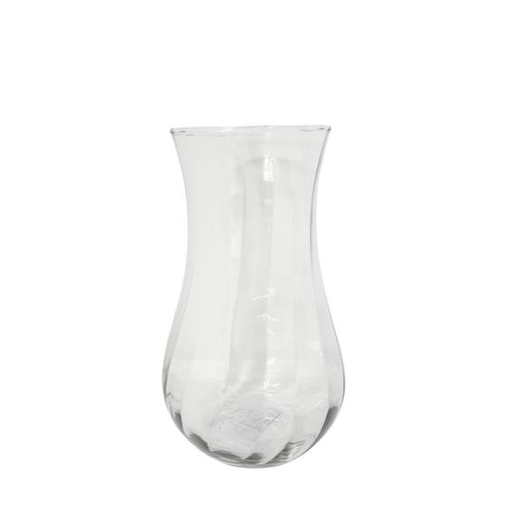 Imagem de Vaso Decorativo Vidro Rigado Petúnia Médio 22cm - Mistral