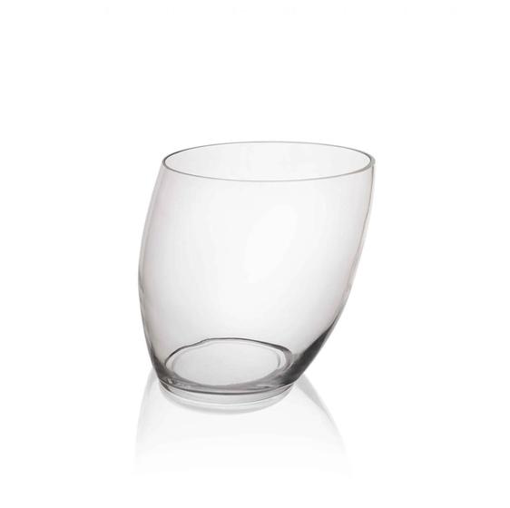 Imagem de Vaso e Balde de Gelo 2x1  Diagonal Vidro 22 cm Luvidarte