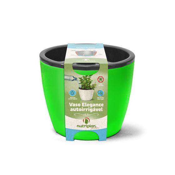 Imagem de Vaso Elegance Autoirrigável Verde Neon 1,3 Litros Nutriplan