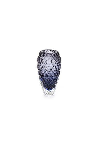 Imagem de Vaso Em Cristal Murano Azul Oxford - São Marcos 25Cm