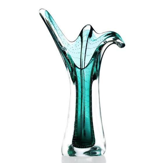 Imagem de Vaso Em Cristal Murano Esmeralda - São Marcos 52Cm