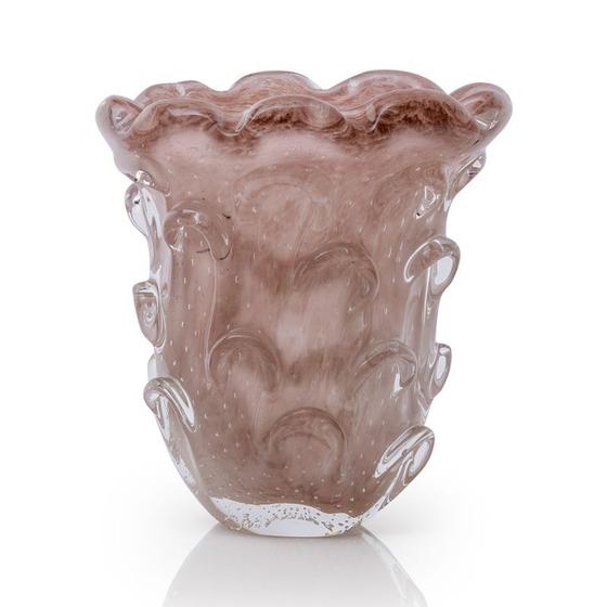 Imagem de Vaso Em Cristal Murano Rosa - São Marcos