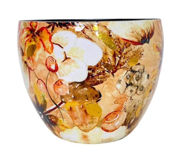 Imagem de VASO EM METAL LAMMIE SIGNATURE COTTON CREAM 15x17cm